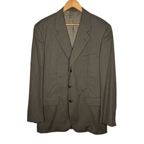 Corneliani 100% wool men’s 3 button gray tailored blazer - Picture 1 of 8